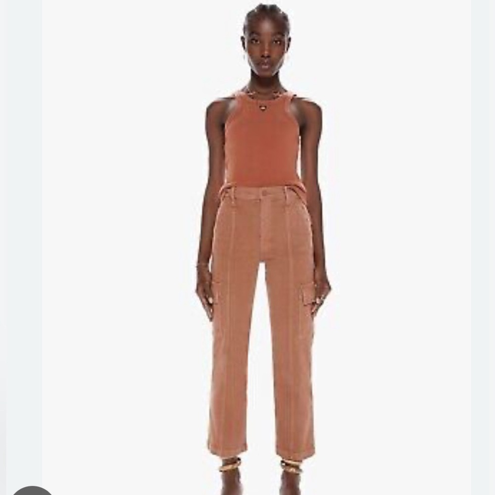 MOTHER The Rambler Cargo Ankle Glazed Ginger sz 27